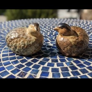 Vintage Mid Century Pair of Quail